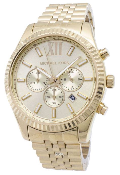 michael kors mk-8278|michael kors lexington champagne watch.